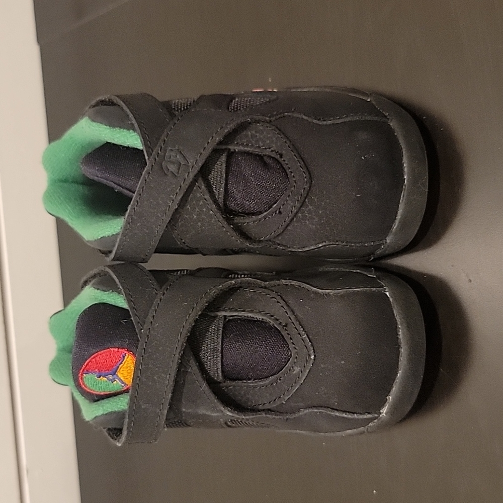 Jordan 8 Retro Size 7C Black Aloe